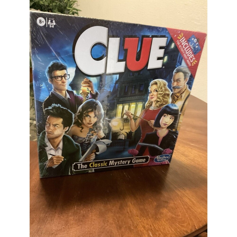 Clue Board Game, Mystery Game for Kids Ages 8 & Up, Family Games for 2-6 Players
